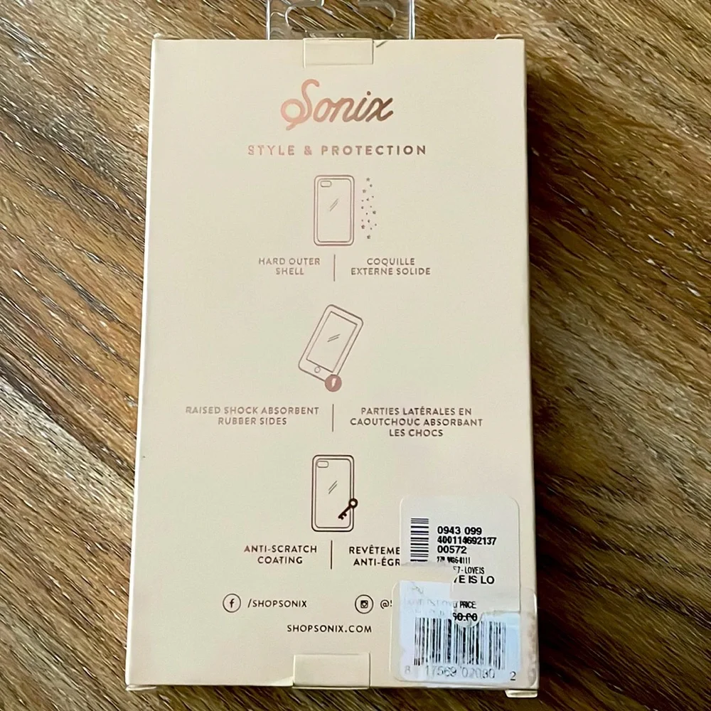 Sonix Love is Love Pride Phone Case iPhone 7 NWT
